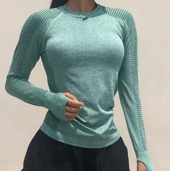 Athletic long-sleeve seamless tshirt - Picture 6 of 7